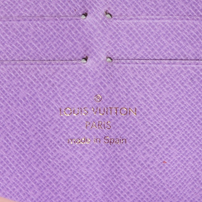 Louis Vuitton Damier Ebene Illustre Zippy Wallet Violet 7 of 8