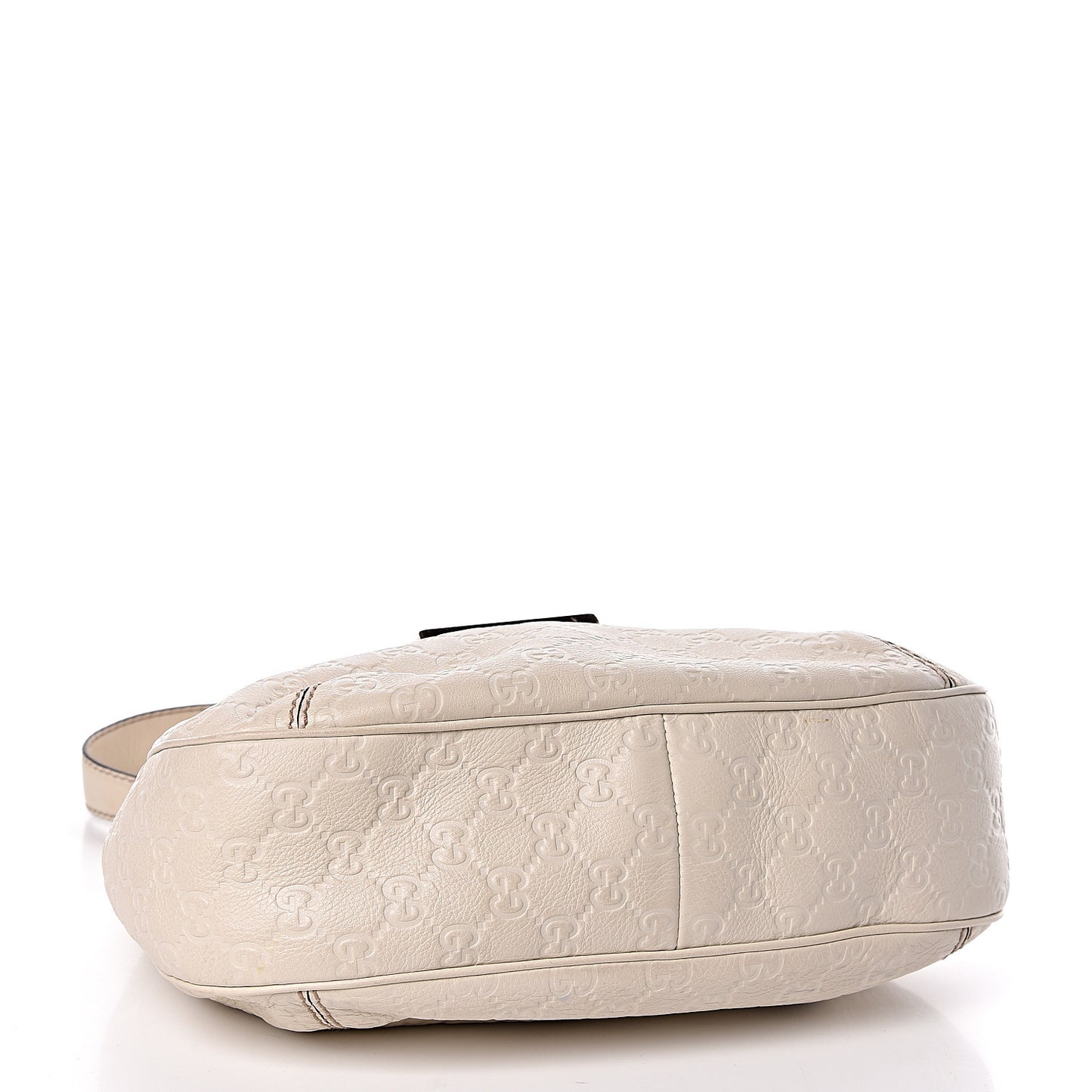Guccissima Medium New Ladies Web Hobo White