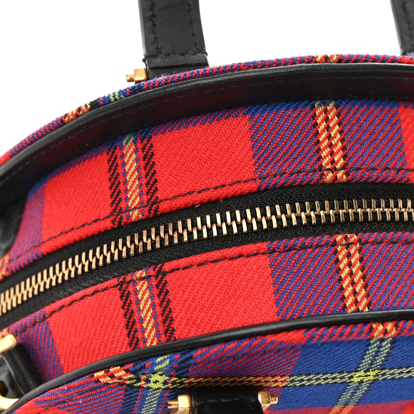 Tartan Small Medallion Tribute Bowling Bag Red
