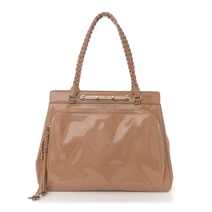 Valentino Garavani Vitello Demetra Satchel Beige 1 of 12