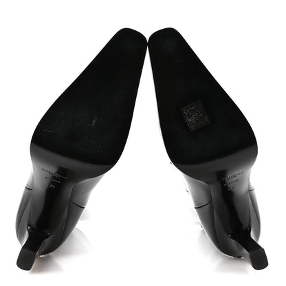Saint Laurent Vitello Marilyn Nina 95 Knee High Boots 39 Black 5 of 8