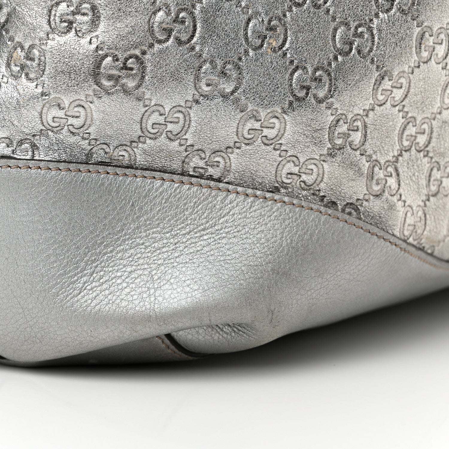 Gucci Guccissima Large Tote Silver 16 of 21
