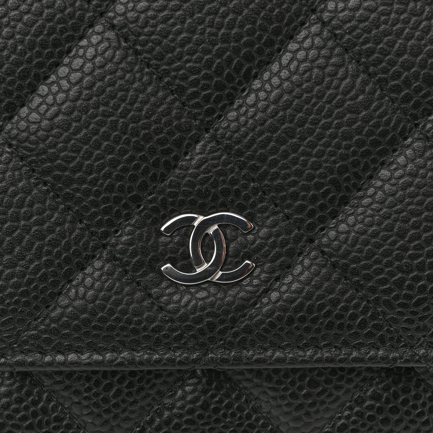 Chanel Caviar Quilted Wallet On Chain WOC Black 12 of 13