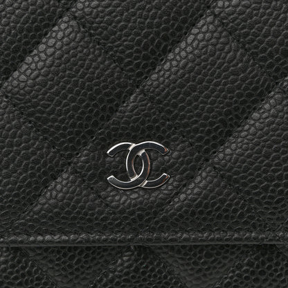 Chanel Caviar Quilted Wallet On Chain WOC Black 12 of 13