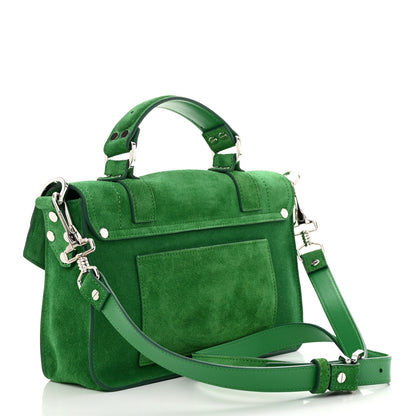 Proenza Schouler Suede Tiny PS1 Satchel Bottle Green 2 of 9