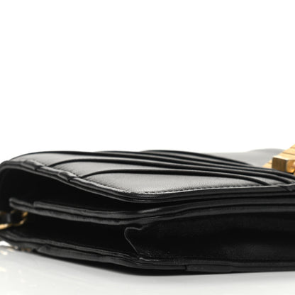 Chanel Lambskin Pyramid Wallet On Chain WOC Black 10 of 14