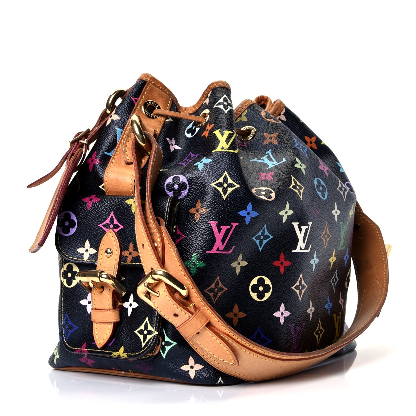 Monogram Multicolor Petit Noe Black
