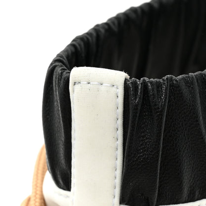 Chanel Patent Calfskin Runway Wedge Short Platform Boots 39.5 Black White Beige 9 of 12
