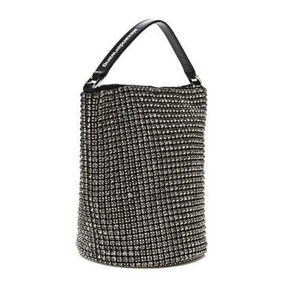 Alexander Wang Mesh Crystal Zip Top Bag Black 3 of 11
