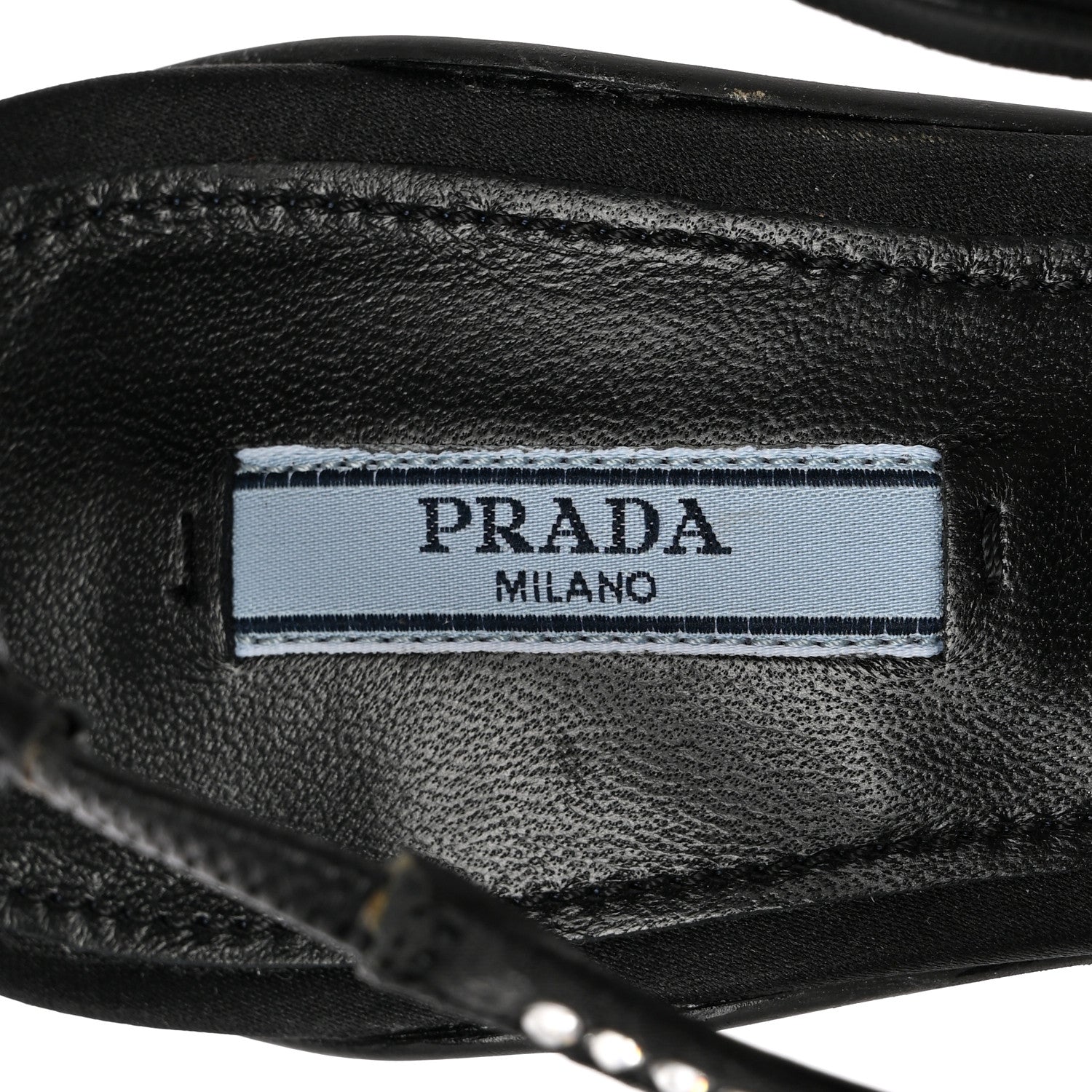 Prada Satin Crystal Logo 45mm Slingback Pumps 36.5 Cristal 7 of 12