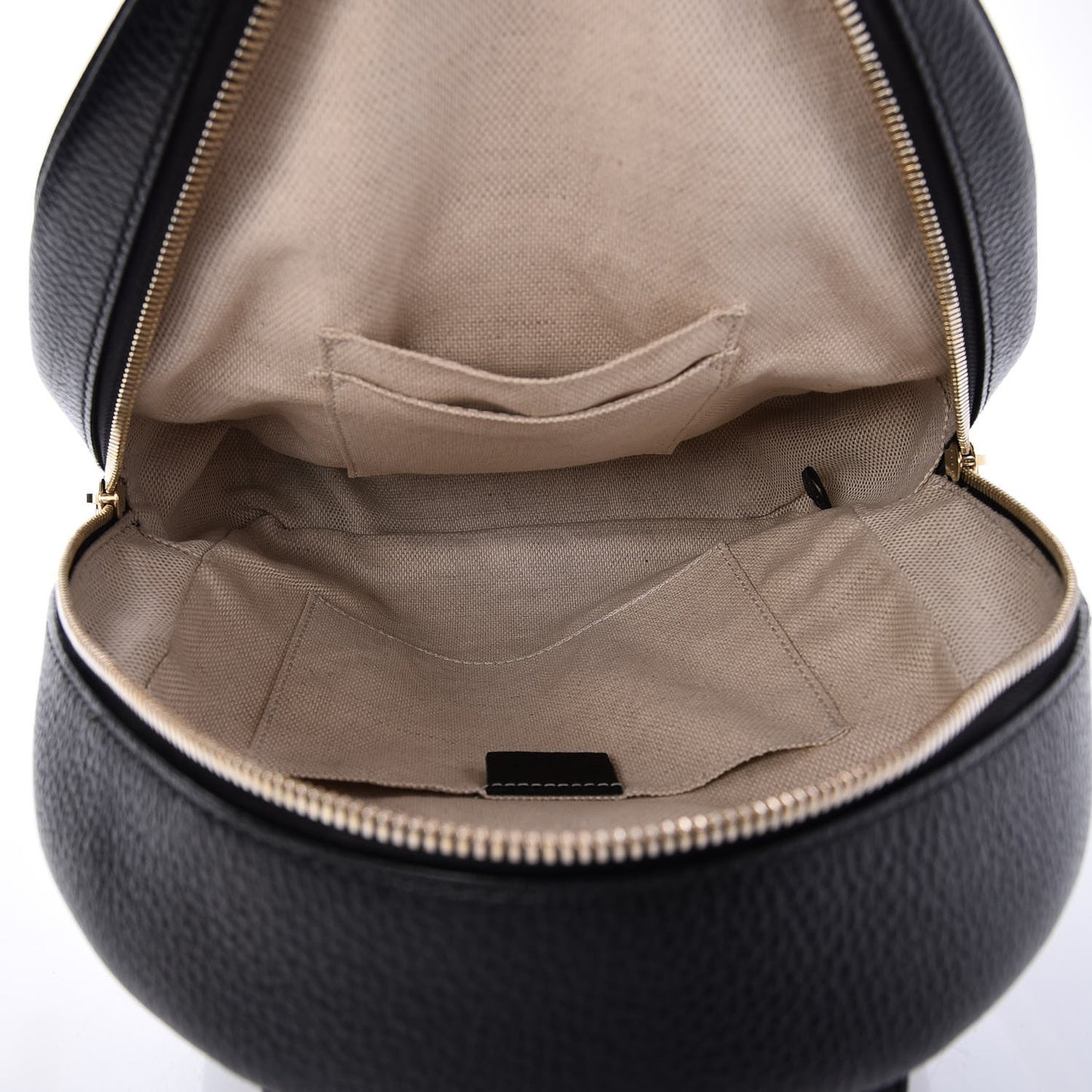 Pebbled Calfskin Soho Chain Backpack Black