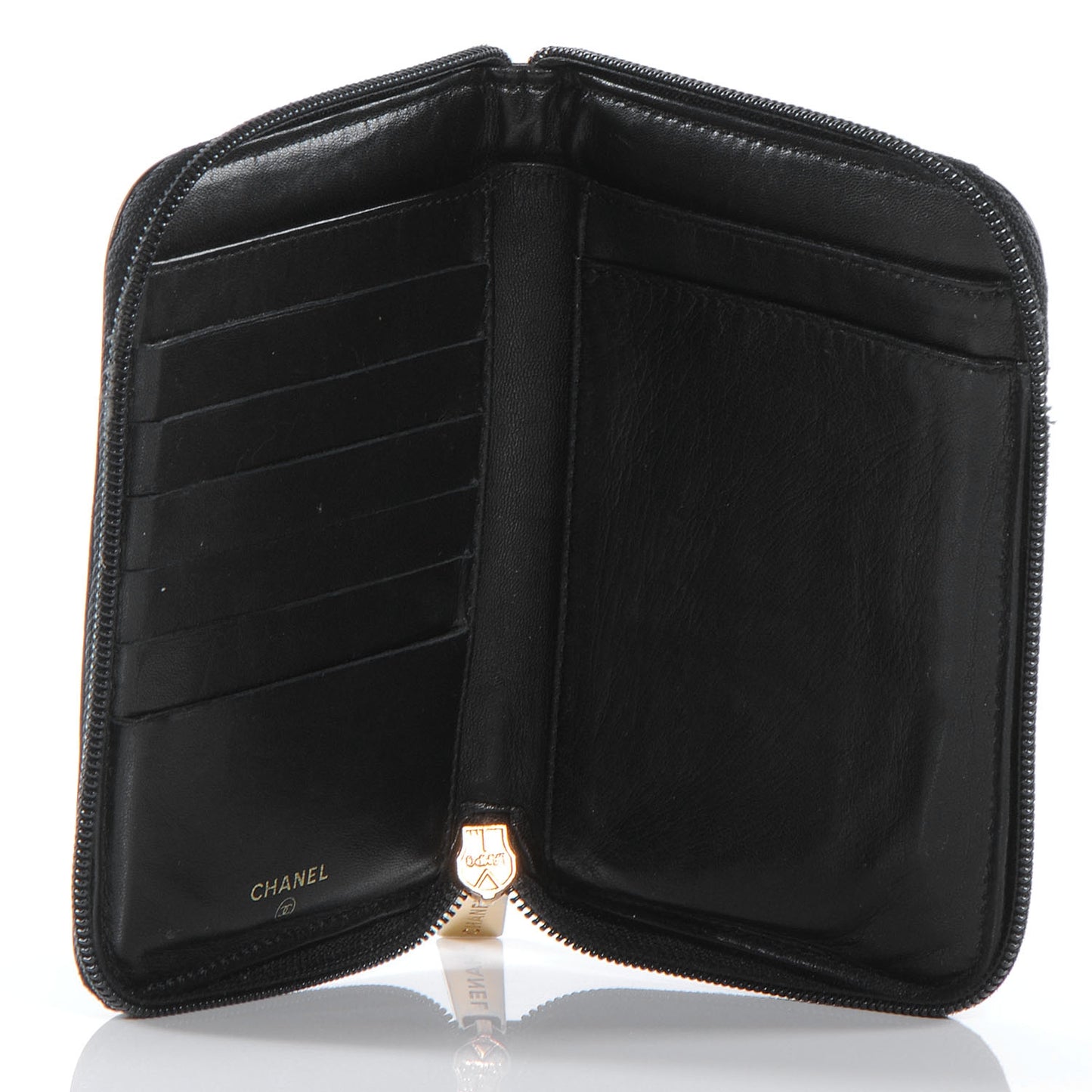 Caviar Passport Wallet Black