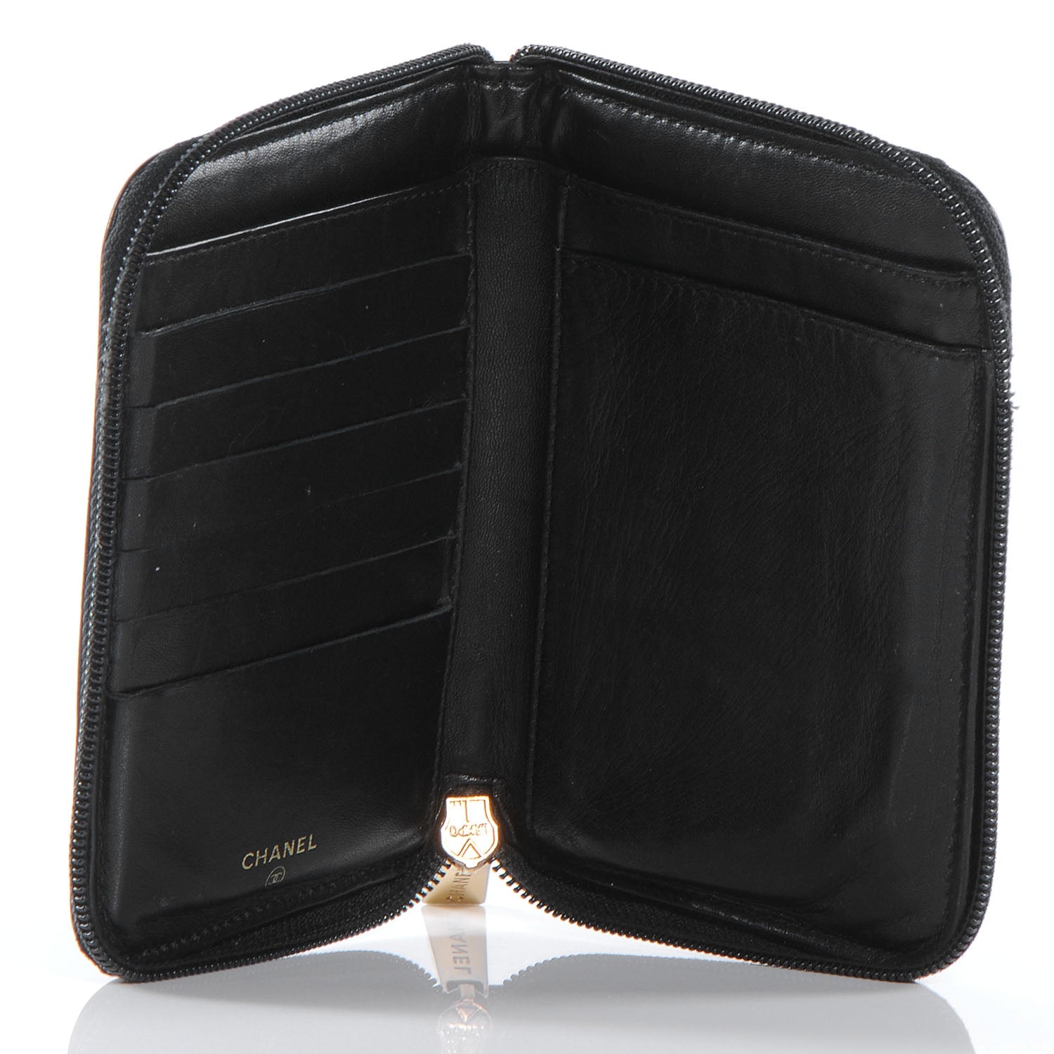Chanel Caviar Passport Wallet Black 5 of 10