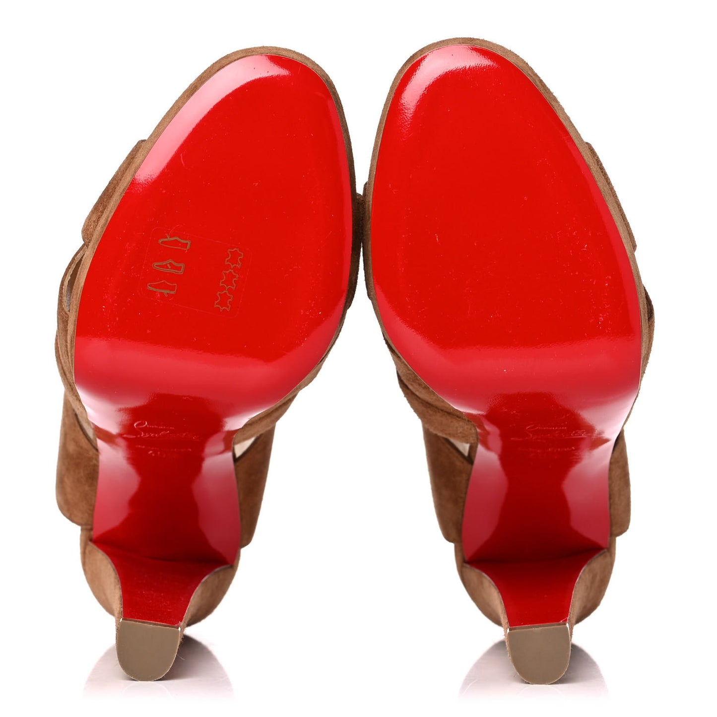 Suede Apron Lili 120 Pumps 40.5 Noisette