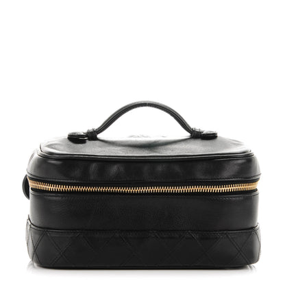 Chanel Lambskin Vanity Cosmetic Case Black 1 of 9