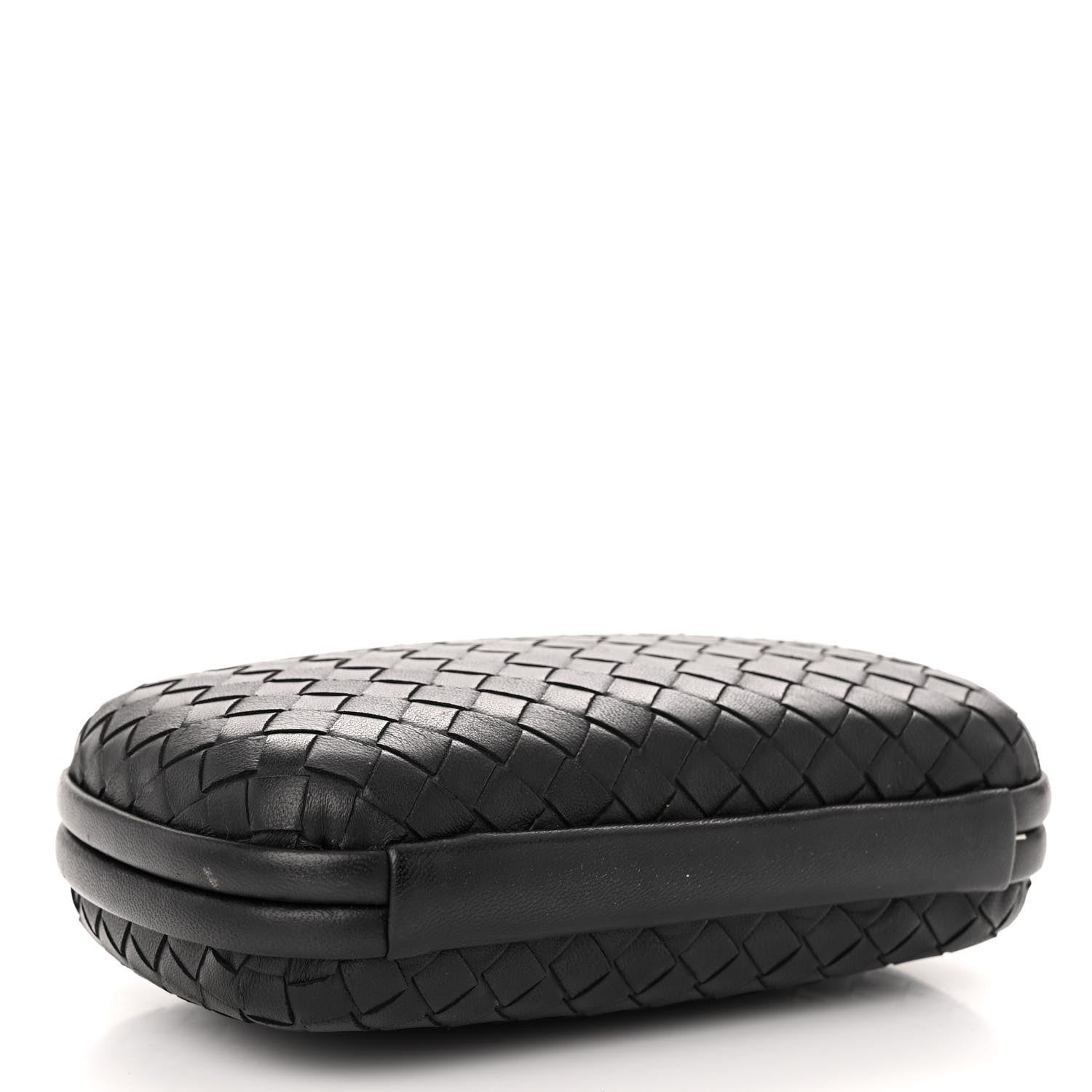 Bottega Veneta Nappa Intrecciato Chain Knot Clutch Black 4 of 9