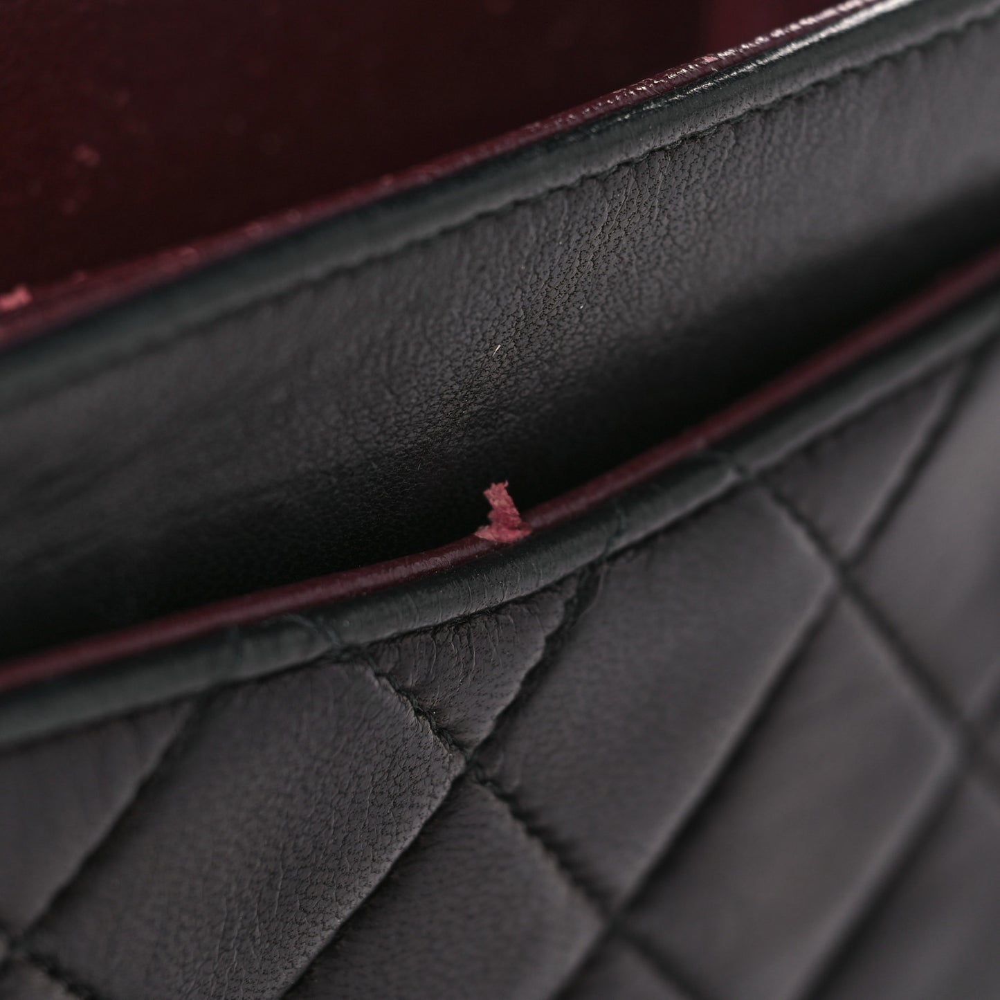 Lambskin Quilted Small Double Flap Black