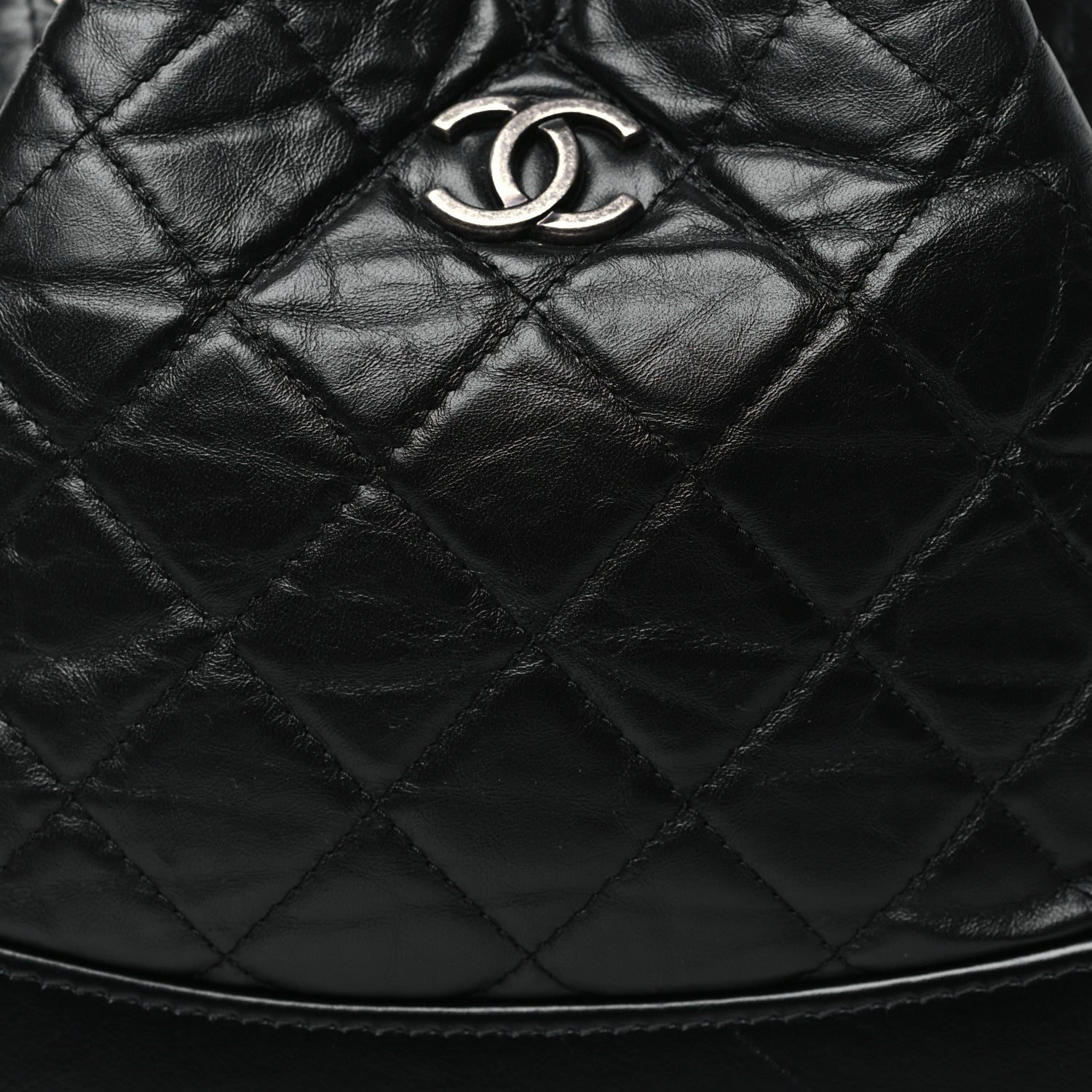 Chanel Aged Calfskin Quilted Small Gabrielle Backpack Black 8 of 10