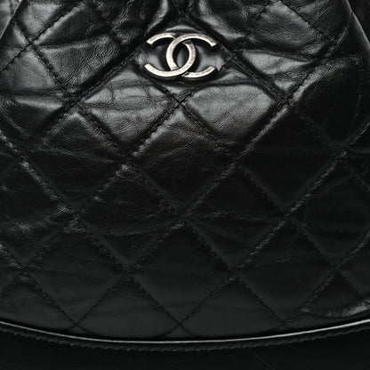 Chanel Aged Calfskin Quilted Small Gabrielle Backpack Black 8 of 10