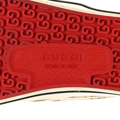 Gucci GG Monogram Womens 1977 Tennis Slip On 30mm Sneakers 40 Beige Ebony Mystic White 6 of 8