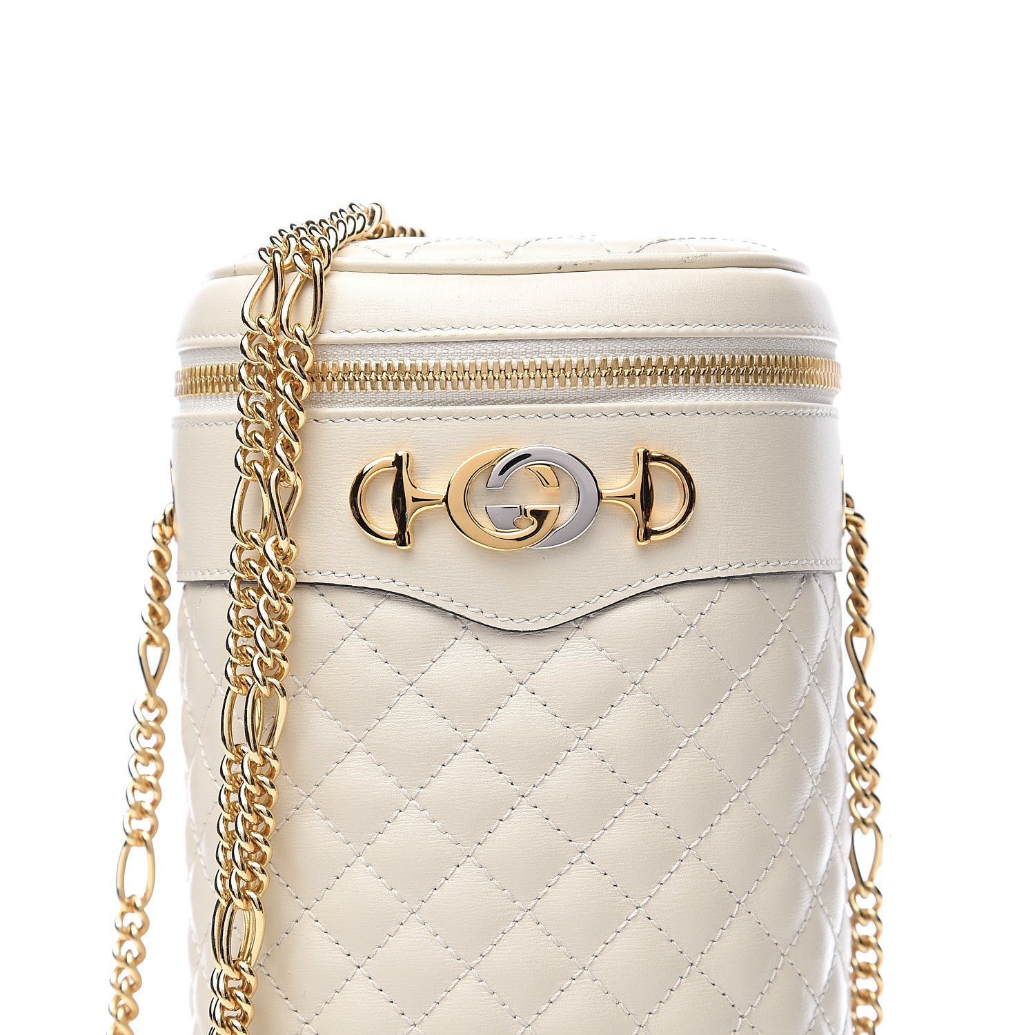 Gucci Calfskin Trapuntata Zumi Belt Bag Off White 8 of 10