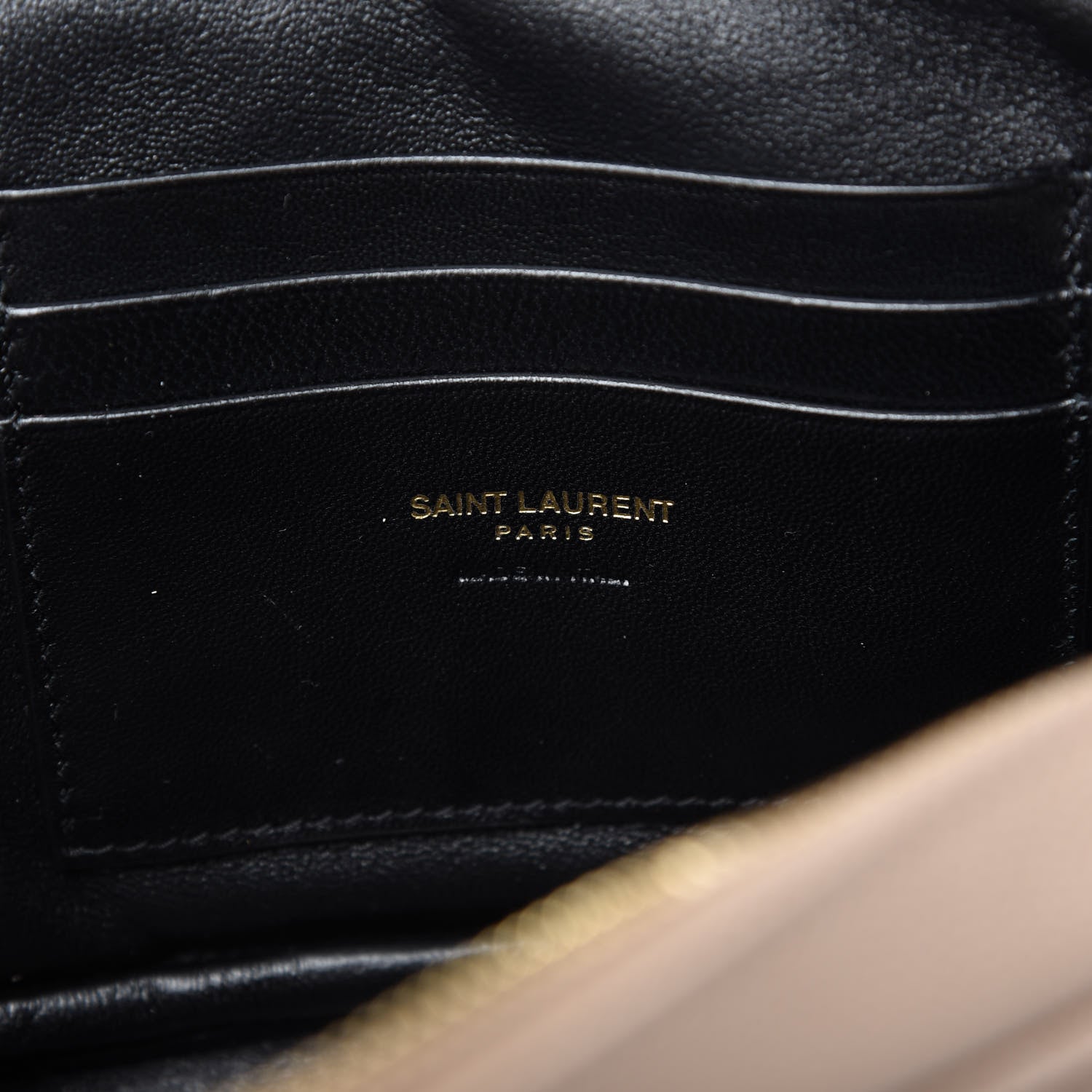 Saint Laurent Grain De Poudre Matelasse Monogram Mini Lou Camera Bag Dark Beige 8 of 9
