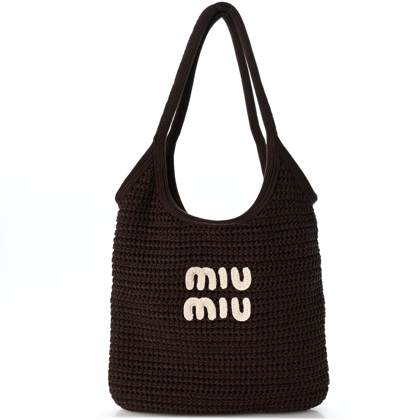 Cotton Crochet Ivy Bag Cacao Talco