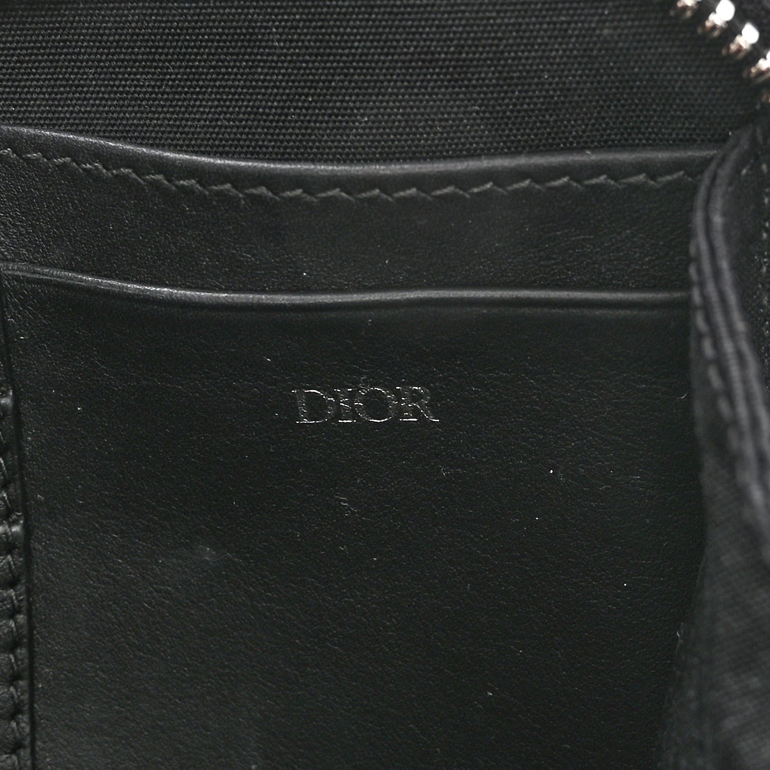 Christian Dior Oblique Pouch Navy Blue 7 of 10