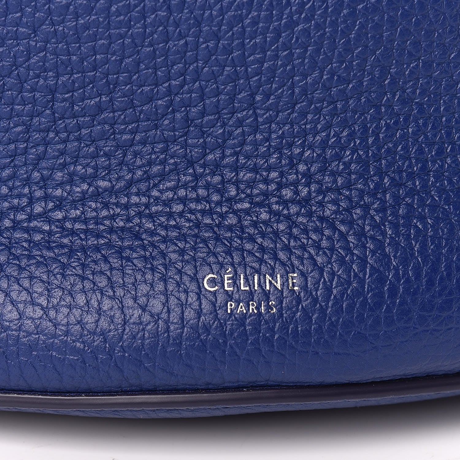 Celine Supple Grained Calfskin Big Bag Bucket Cobalt 9 of 12