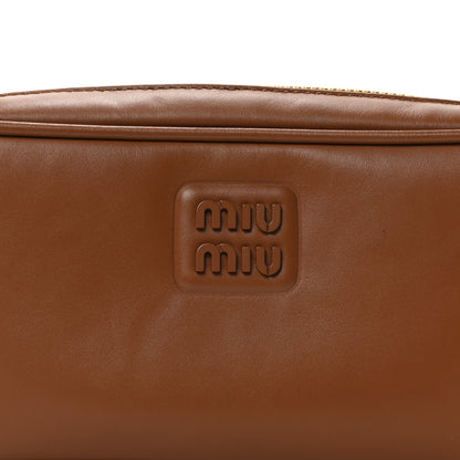 Miu Miu Soft Calf Softy Shoulder Bag Cognac 8 of 10