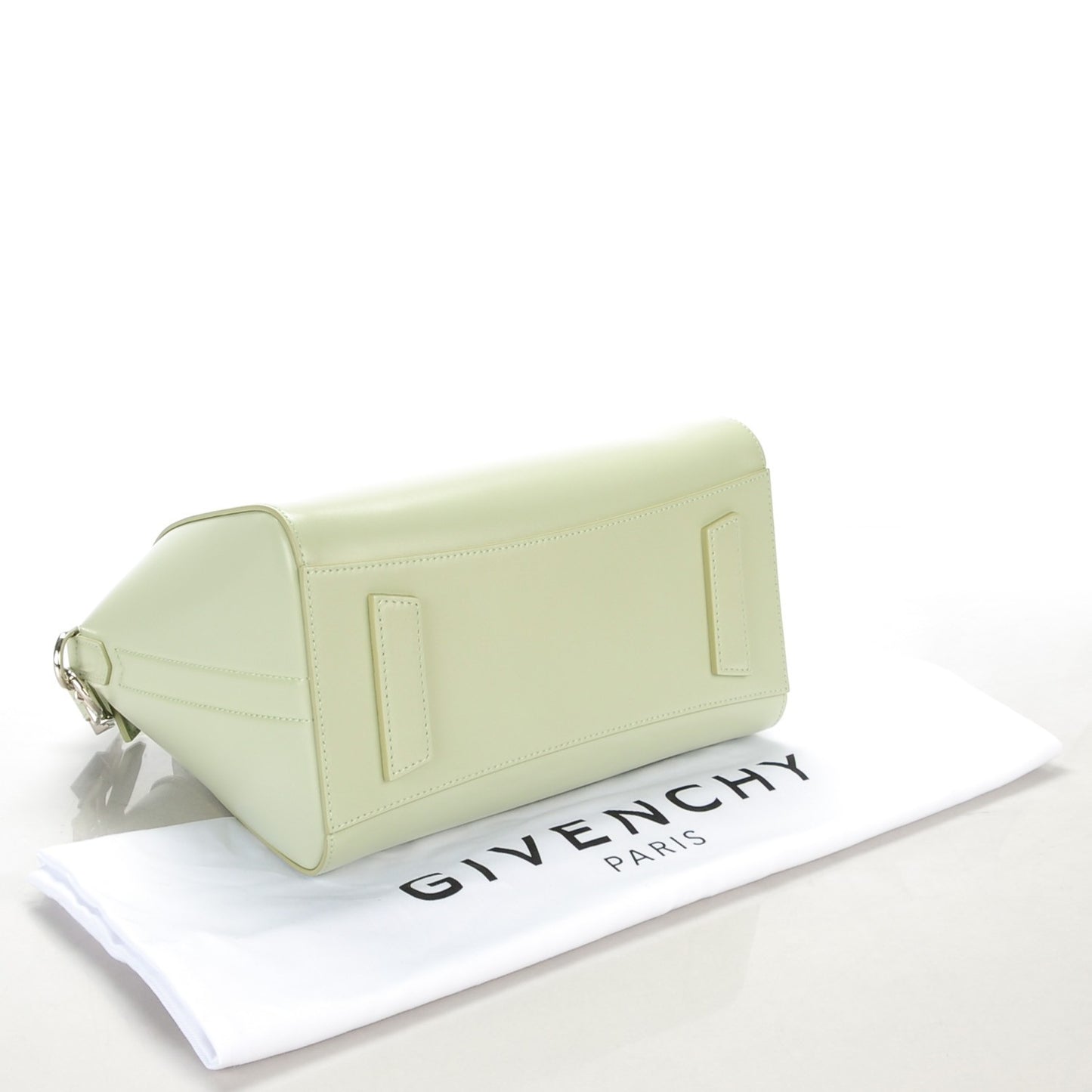 Shiny Lord Calfskin Small Antigona Aqua Green