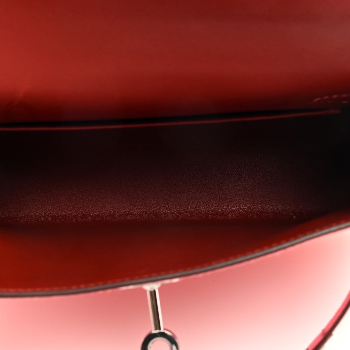 Chevre Mysore Verso Mini Kelly Sellier 20 Rose D'Ete Rouge H