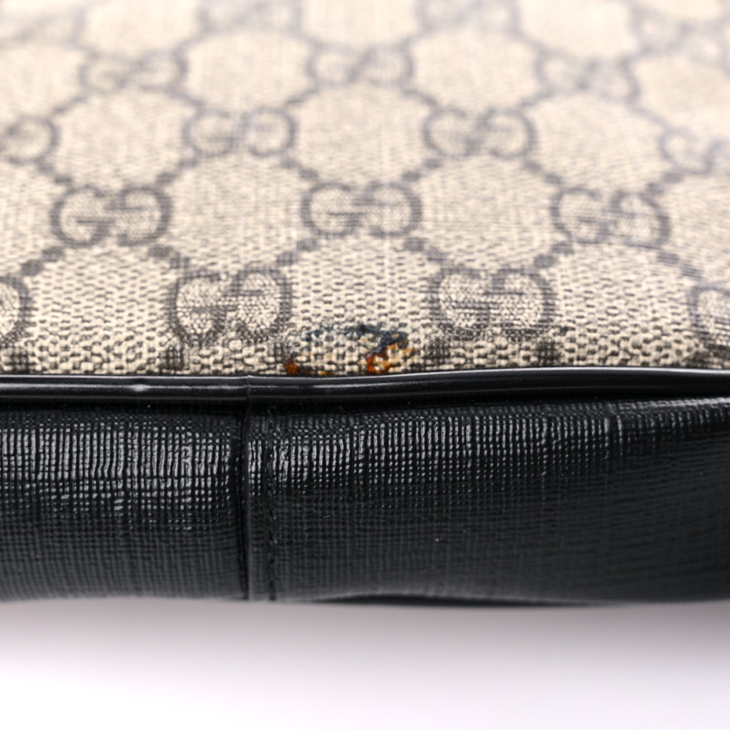 GG Supreme Monogram Web Belt Bag Black