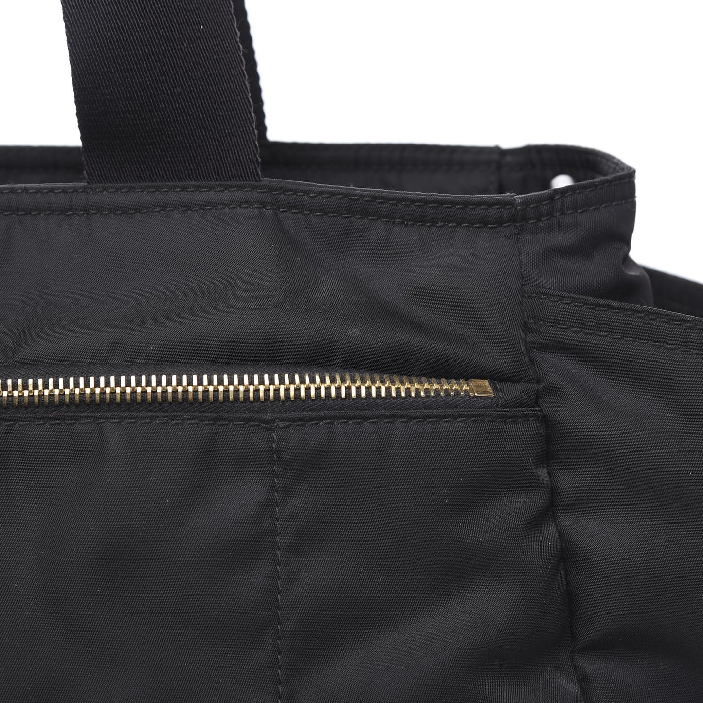 Tessuto Nylon Vela Diaper Bag Black