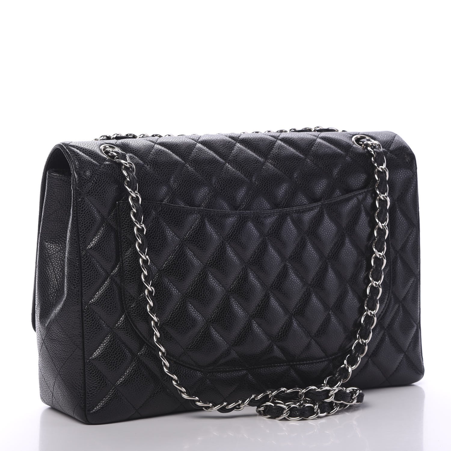 Chanel Caviar Quilted Maxi Single Flap Black 2 of 12