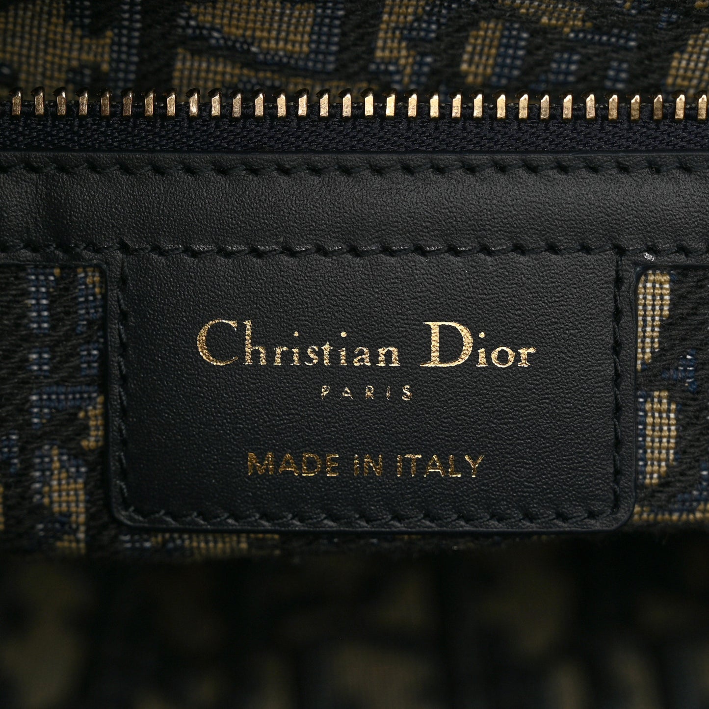 Wicker Oblique Medium Lady Dior Bag Blue