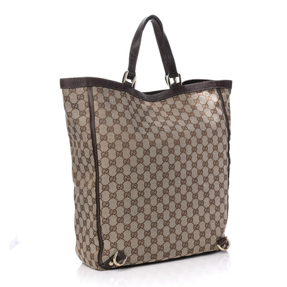 Gucci Monogram Abbey Tote Dark Brown 3 of 11