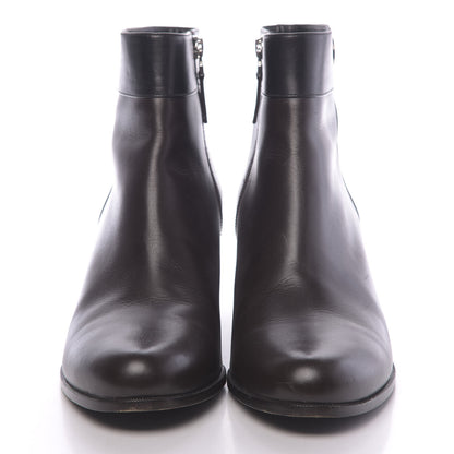 Fendi Calfskin Square Heel Short Booties 40.5 Black 2 of 8