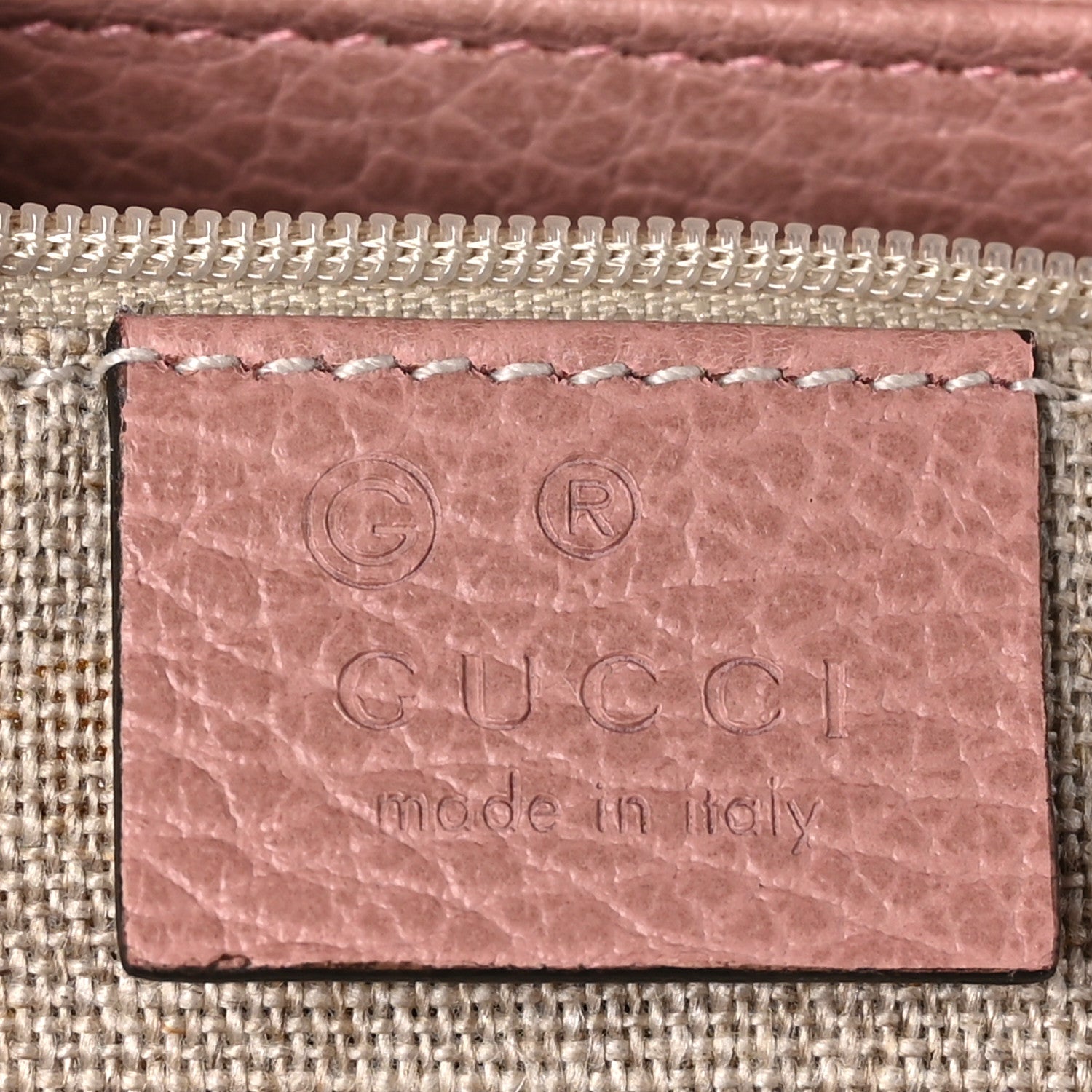 Gucci Dollar Calfskin Medium Interlocking G Top Handle Shoulder Bag Soft Pink 6 of 10