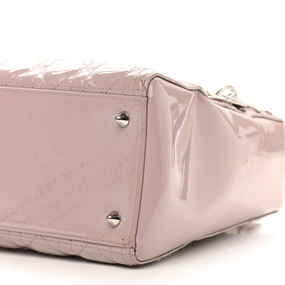 Christian Dior Patent Cannage Medium Lady Dior Rose Clair 16 of 16