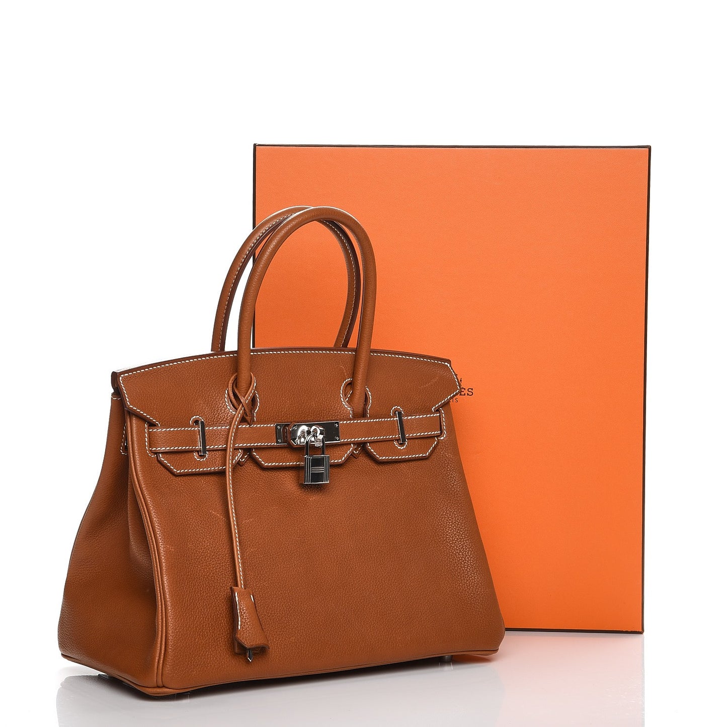 Natural Barenia Faubourg Birkin 30 Fauve