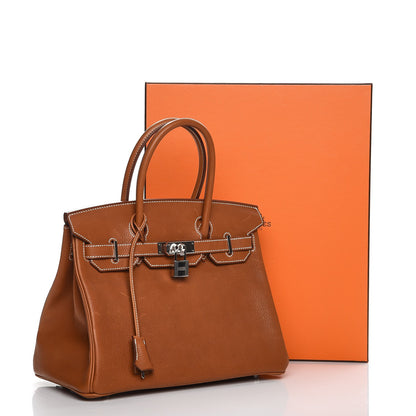 Hermes Natural Barenia Faubourg Birkin 30 Fauve 29 of 29