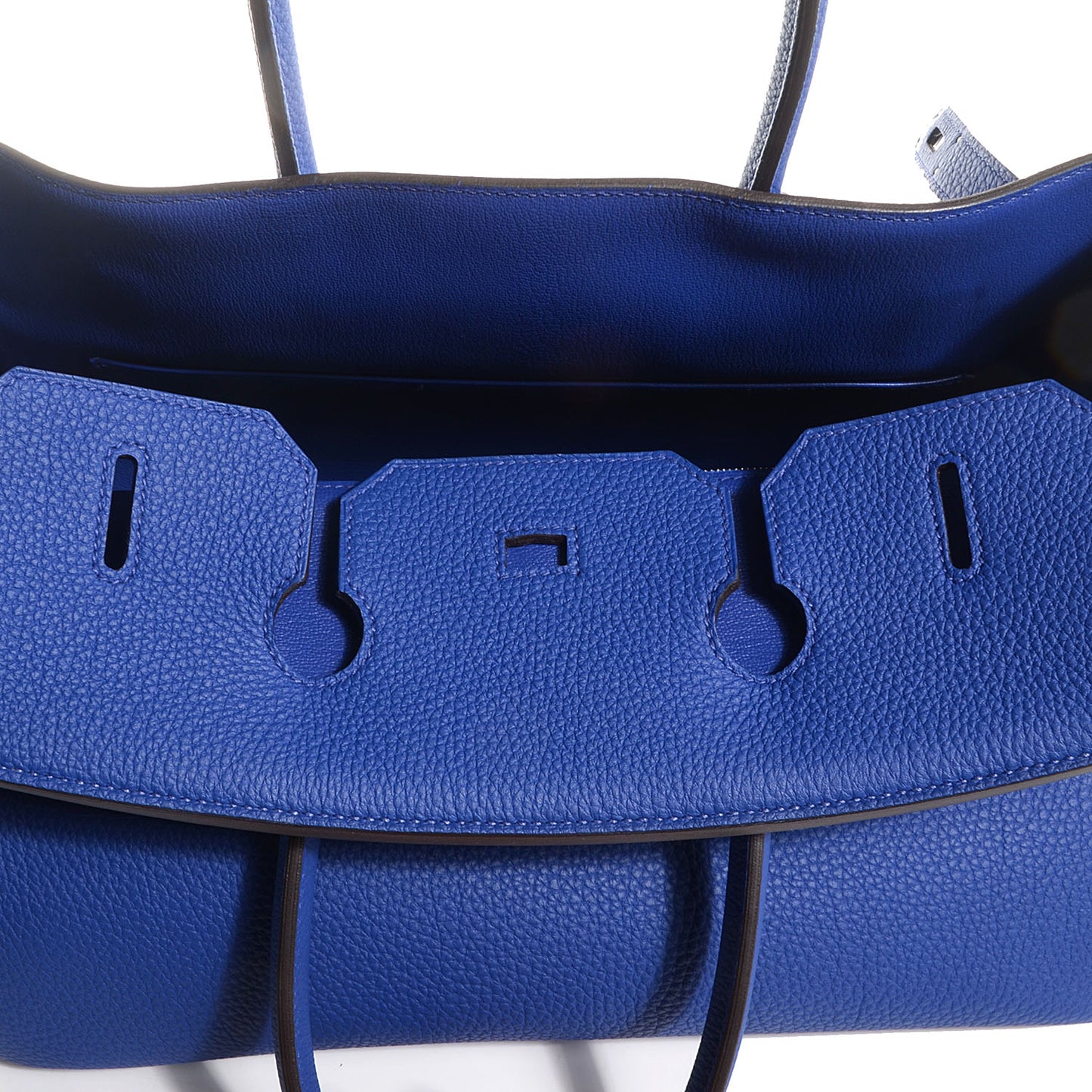 Togo Birkin 35 Bleu Electrique