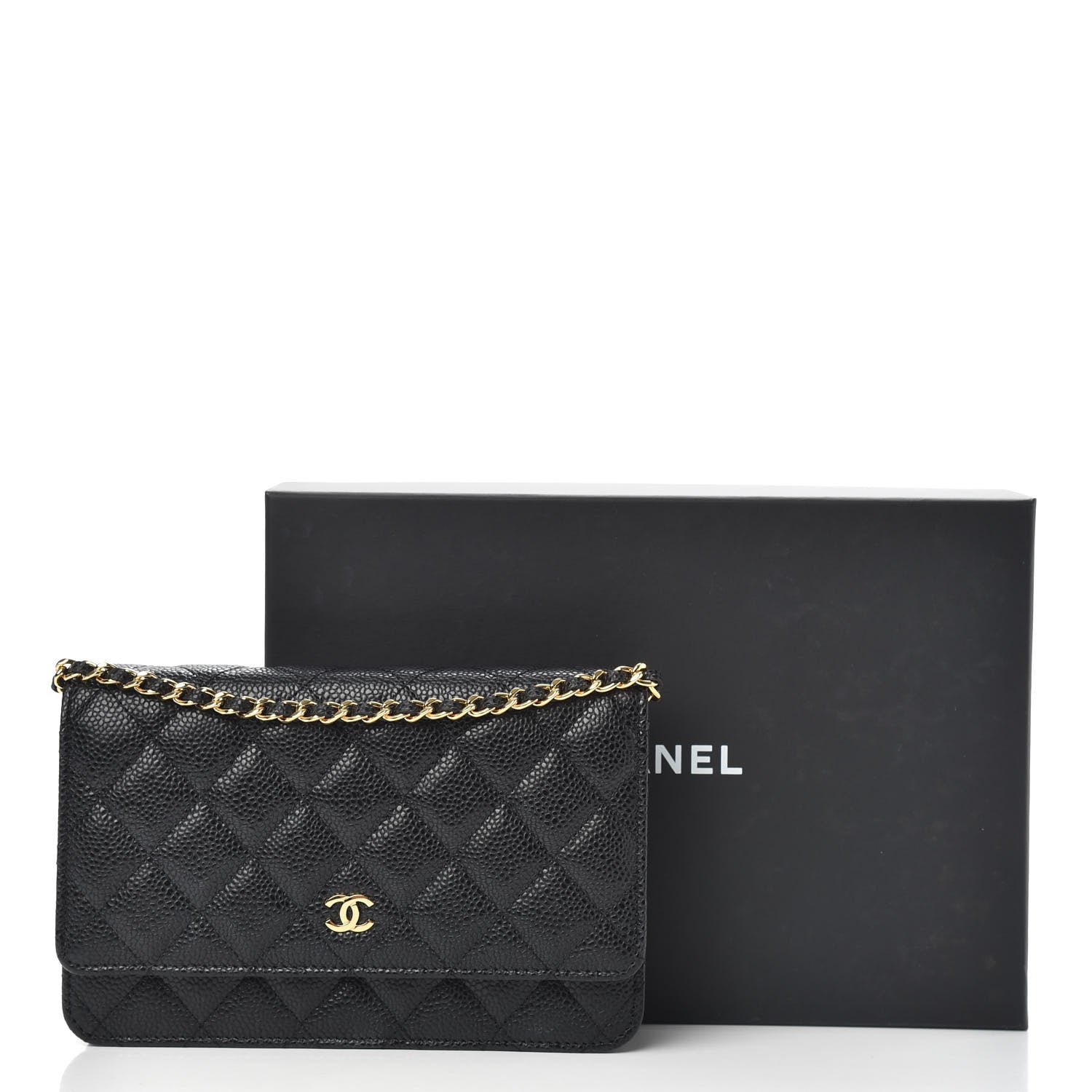Chanel Caviar Quilted Wallet On Chain WOC Black 11 of 11