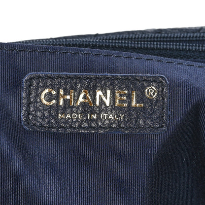 Chanel Calfskin Quilted Small XXL Travel Flap Bag Navy 6 of 9