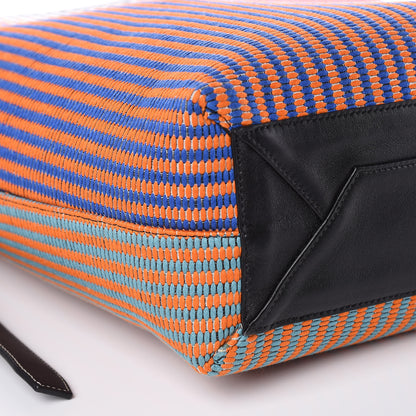 Celine Woven Canvas Small Twisted Cabas Multicolor 7 of 9