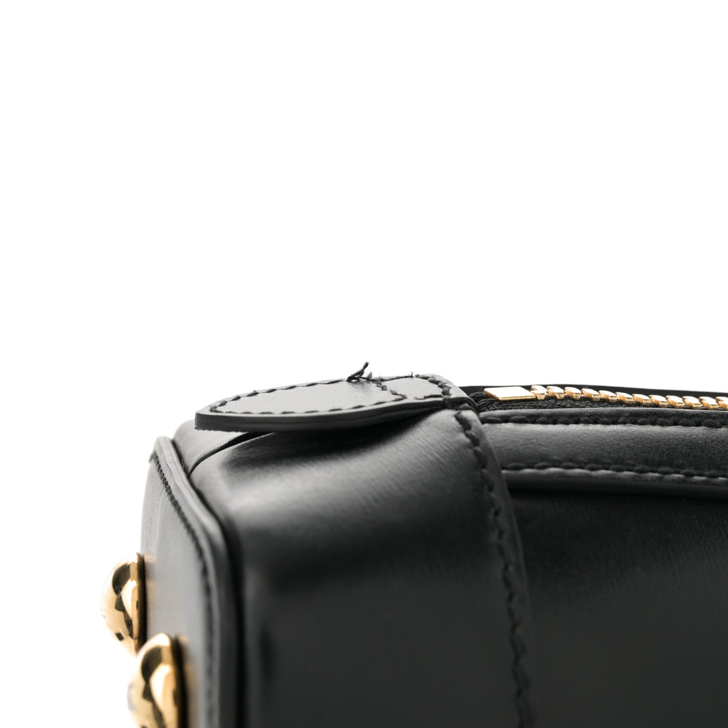 Gucci Boarded Plutone Calfskin Small Horsebit 1955 Top Handle Bag Black 15 of 15