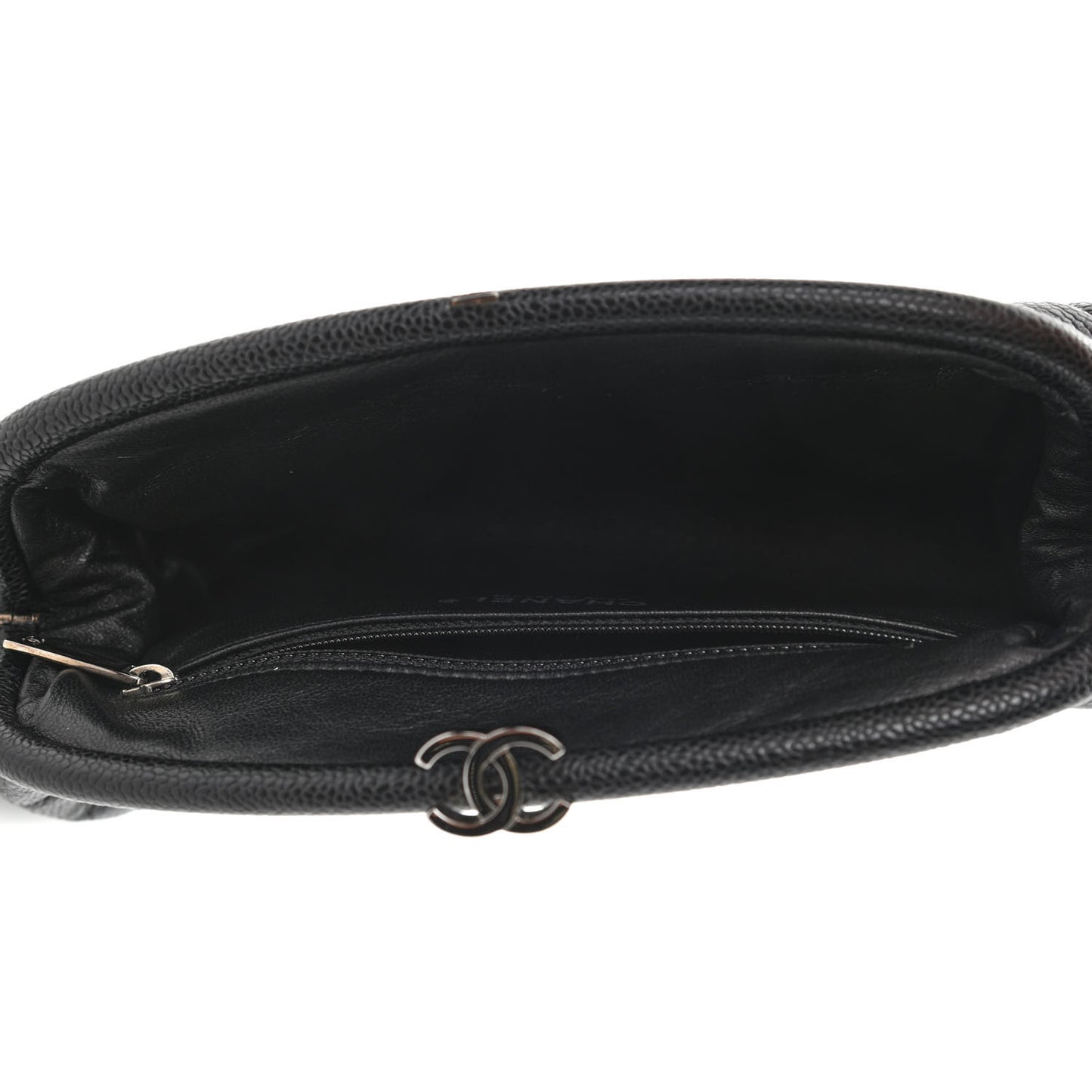 Caviar Quilted Timeless Clutch Black