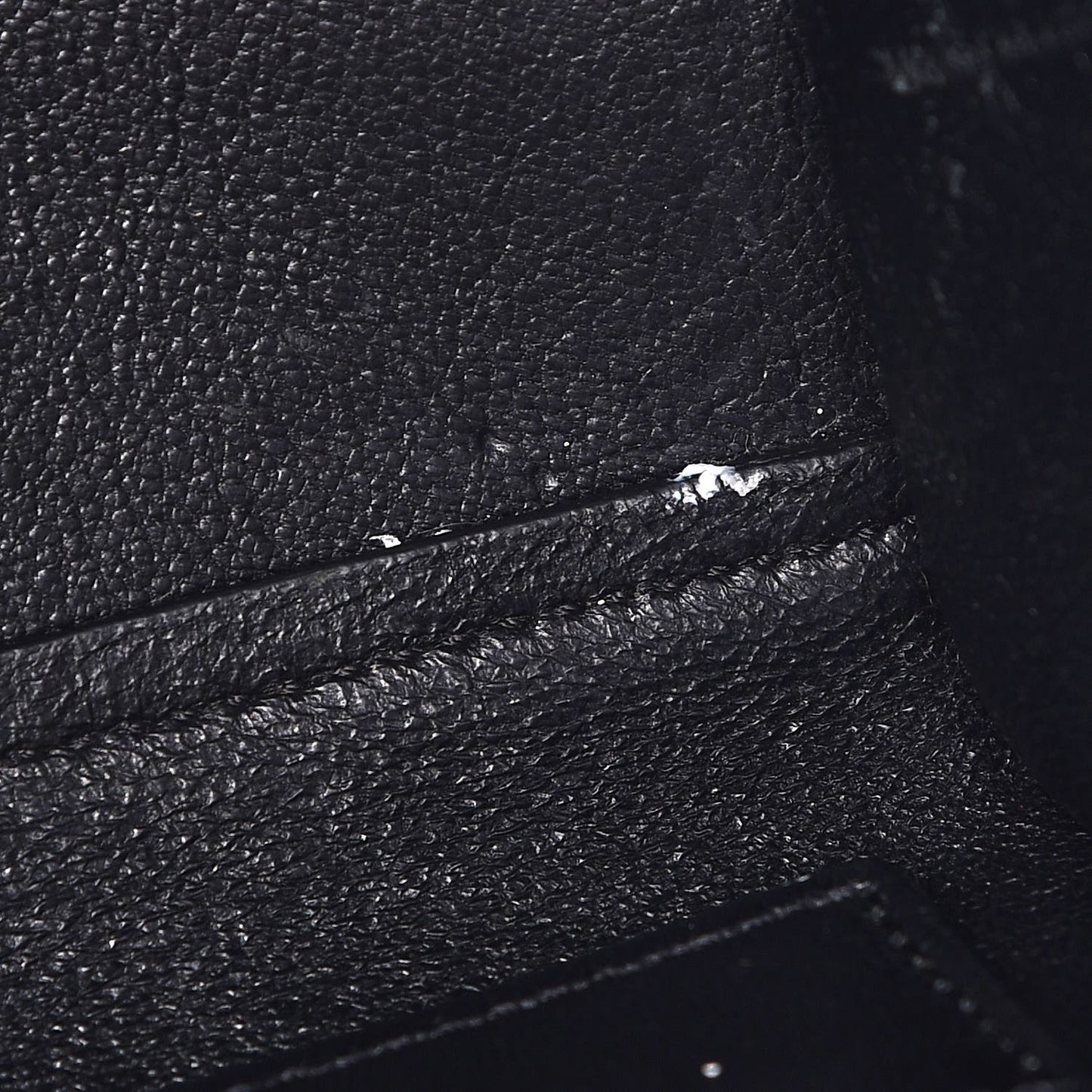 Drummed Calfskin Suede Small Trapeze Black