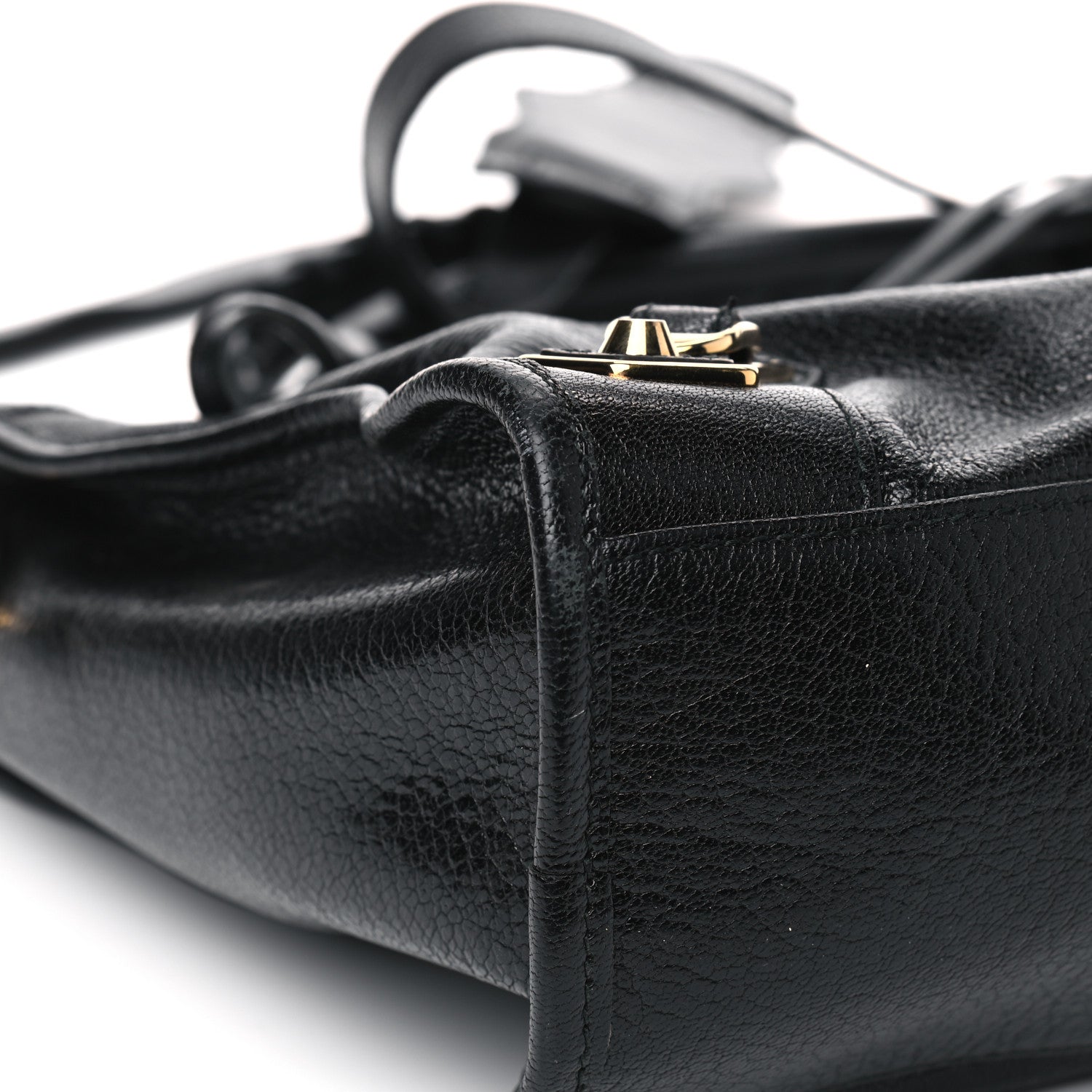 Balenciaga Chevre Gold Metallic Edge Hardware City Black 5 of 8
